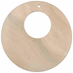 CREATIV WOODEN DISCS FOR DECORATION D: 50 MM, HOLE 2 MM