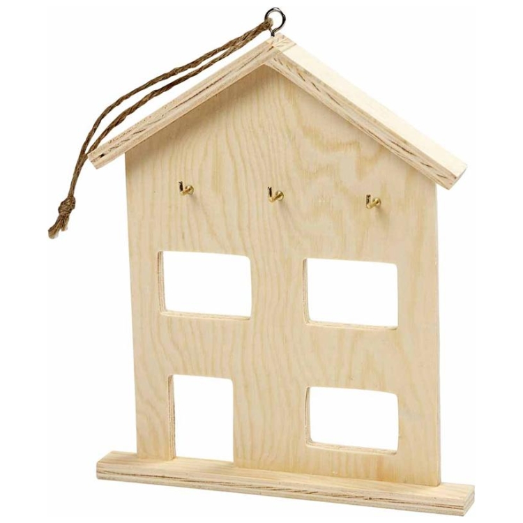 575320-89178 CREATIV WOODEN KEY HANGER 20/2/17 CM - Image 1