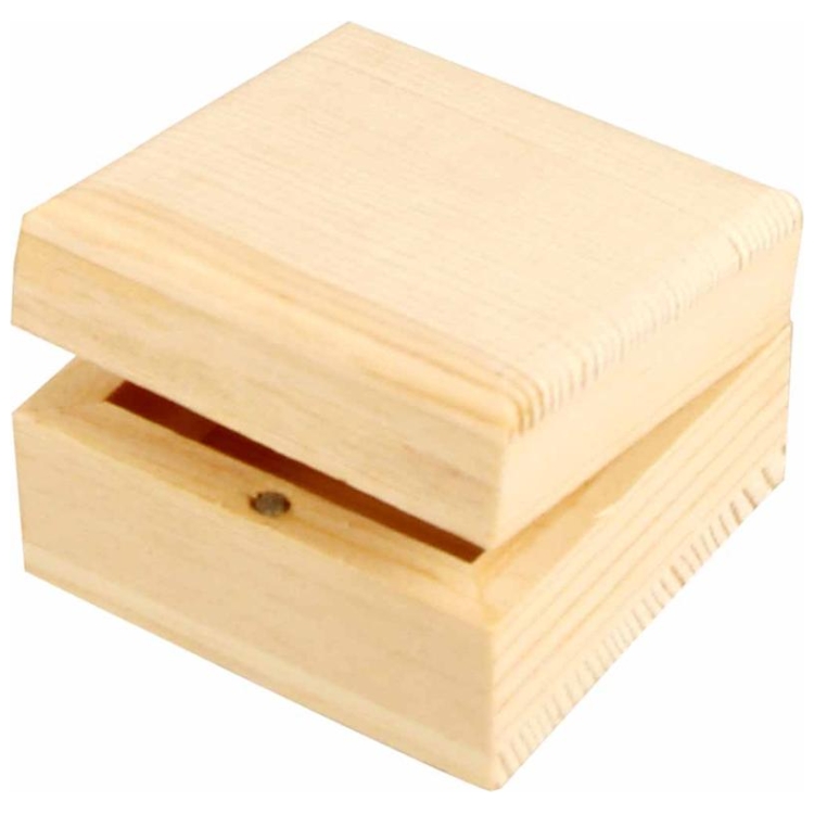 576290-86618 CREATIV WOODEN BOX 6/6/3.5 CM. - Image 1
