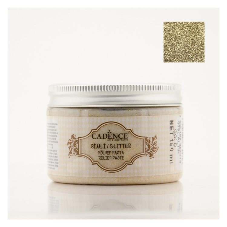 CADENCE EMBOSSED GLITTER PASTE 150 ML. - GOLD 5798 - Image 1