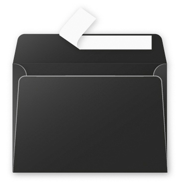Impression CLAIREFONTAINE ENVELOPE 114/162 MM.- BLACK - Image 1