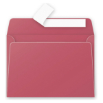 CLAIREFONTAINE ENVELOPE 114/162 MM. -BORDEAUX