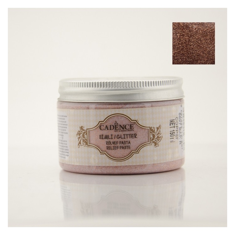 CADENCE EMBOSSED GLITTER PASTE 150 ML. - COPPER 5897 - Image 1