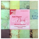 JOY CRAFTS DESIGN PAPER BAR 48 L, 6"/6" - 6011/0202