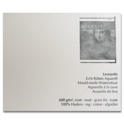 627125-106087 HAHNEMUHLE WATERCOLOR PAPER LEONARDO 600 G 56/76 CM - Image 1