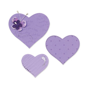 656334-104352 SIZZIX BIGZ CUT PUNCHES - HEARTS - Image 1