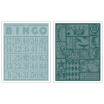 SIZZIX RELIEF FOLDERS - BINGO & PATCHWORK SET