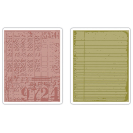 SIZZIX RELIEF FOLDERS - COLLAGE & NOTEBOOK SET