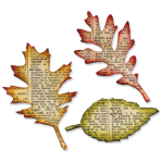 SIZZIX BIGZ CUT DIES - TATTERED LEAVES