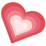 SIZZIX FRAMELITS CUT PUNCHES - HEARTS
