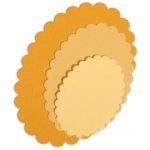 SIZZIX FRAMELITS CUT DIES - OVALS, SCALLOP