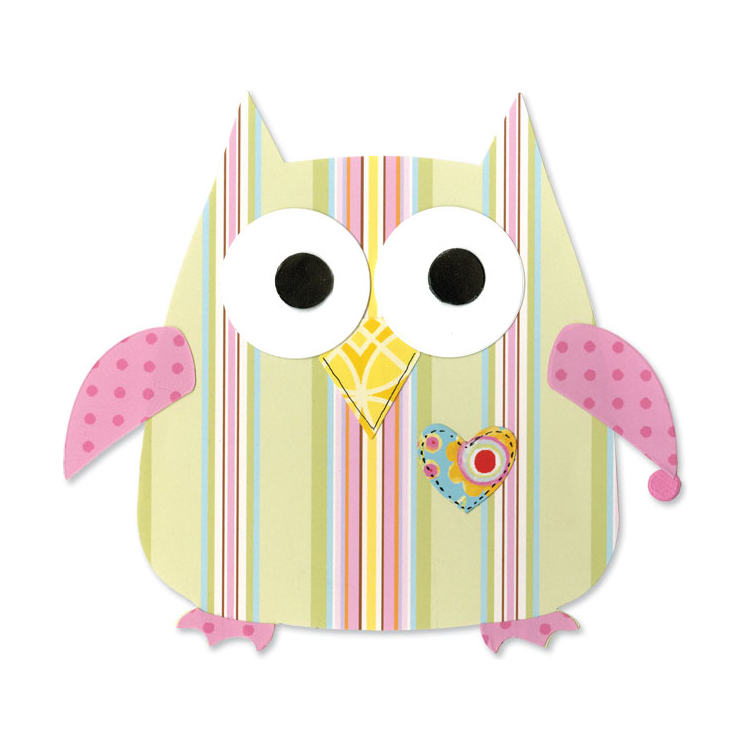 SIZZIX BIGZ CUT DIES - OWL #2 - Image 1