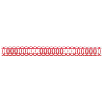 SIZZIX STRIP CUT DIES - OVALS, INTERLOCKING