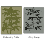 SIZZIX RELIEF FOLDERS - ARTISTIC FERN SET