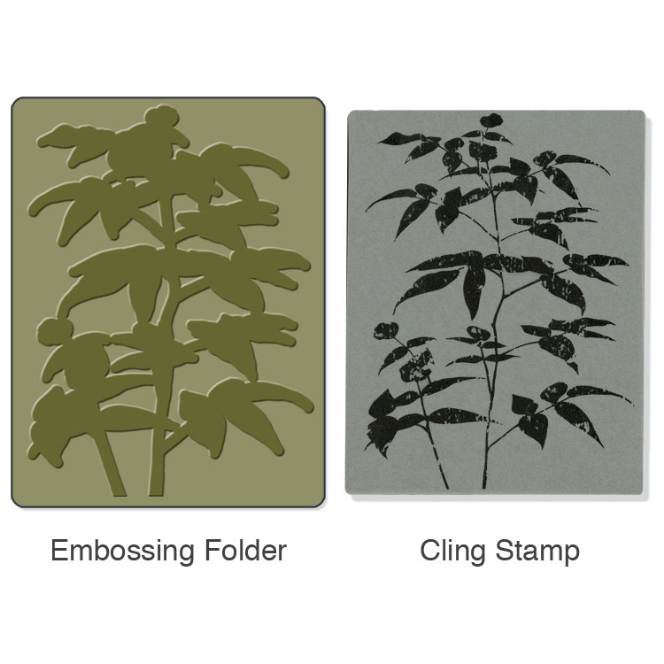 657764-88292 SIZZIX RELIEF FOLDERS - ARTISTIC FERN SET - Image 1