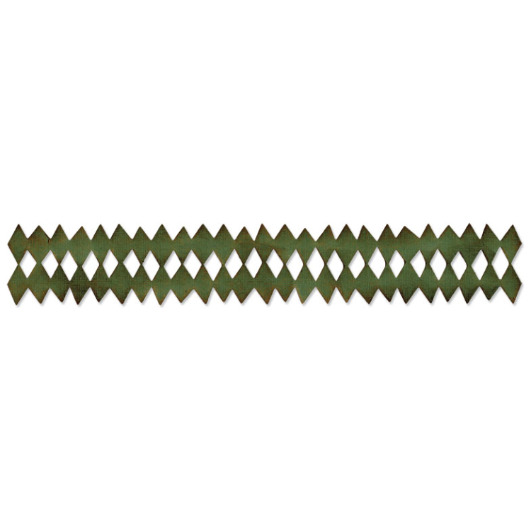 657825-92285 SIZZIX STRIP CUT PUNCHES - HARLEQUIN BORDER - Image 1
