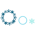 SIZZIX FRAMELITS CUTTING DIES - FRAME, SNOWFLAKE
