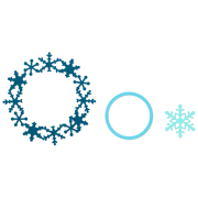 SIZZIX FRAMELITS CUTTING DIES - FRAME, SNOWFLAKE