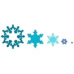 SIZZIX FRAMELITS CUT PUNCHES - SNOWFLAKES