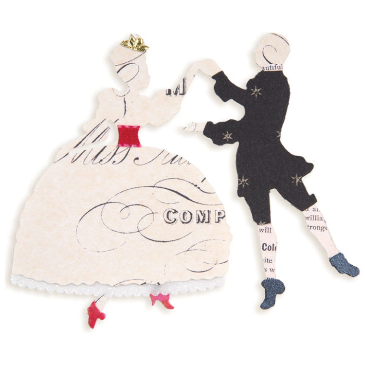 658335-90706 SIZZIX SIZZLITS CUT PUNCHES - DANCERS - Image 1
