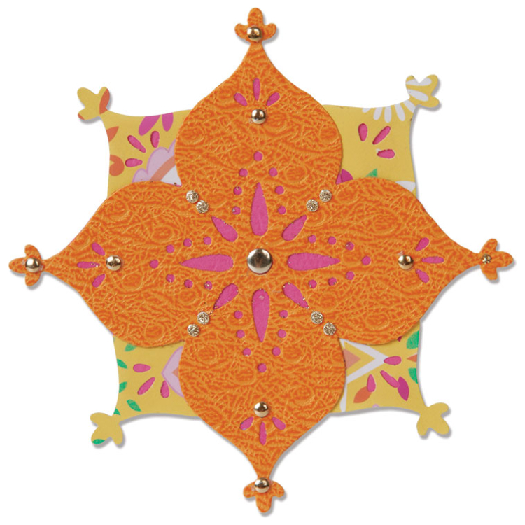 658385-91482 SIZZIX SIZZLITS CUT DIES - FLOWER ARABESQUE - Image 1