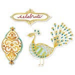 SIZZIX FRAMELITS CUT AND PRINT DIES - PEACOCK