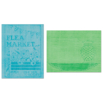 SIZZIX RELIEF FOLDERS - FLEA MARKET & HOBNAIL VASE SET