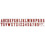SIZZIX SIZZLITS CUT PUNCHES - WANTED ALPHABET