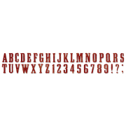 SIZZIX SIZZLITS CUT PUNCHES - WANTED ALPHABET