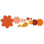 SIZZIX FRAMELITS DIE CUTTERS - FLOWER LAYERS & LEAF