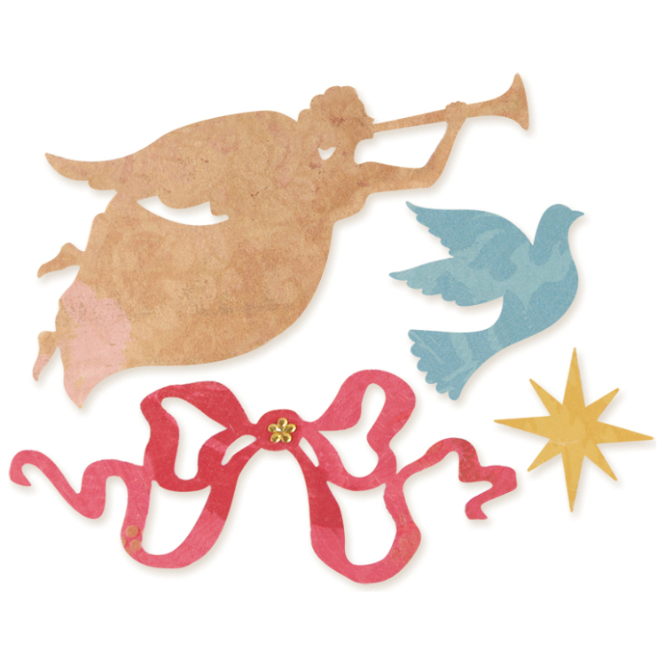 658732-90705 SIZZIX SIZZLITS EXPRESSION PUNCHES - FESTIVE ITEMS - Image 1