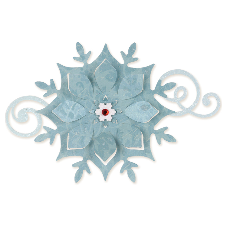 SIZZIX BIGZ CUT DIES - SNOWFLAKE ORNAMENT - Image 1
