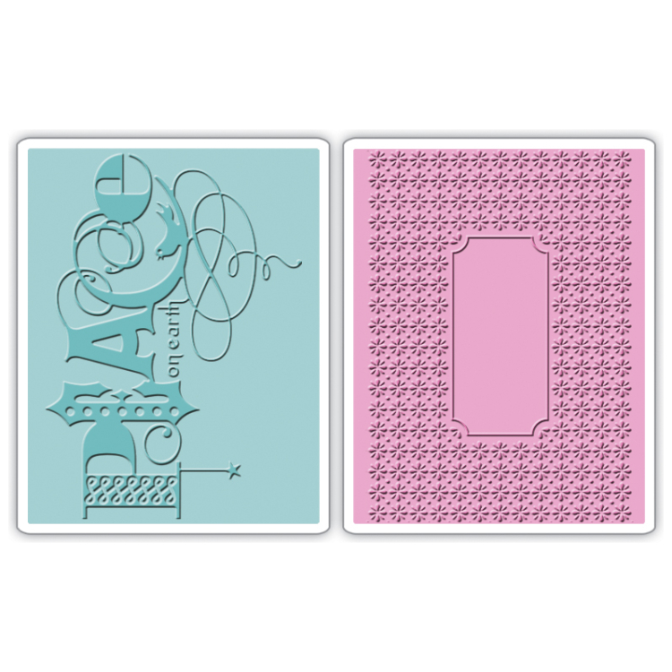 SIZZIX RELIEF FOLDERS - PEACE SET - Image 1