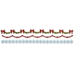 SIZZIX STRIP CUT DIES - HOLLY & SNOWFLAKE GARLAN