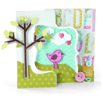 SIZZIX FRAMELITS CUT DIES - BIRDS & TREE