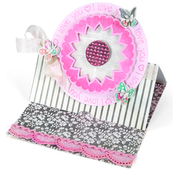 658836-89303 SIZZIX FRAMELITS CUT PUNCHES - I LOVE YOU - Image 1