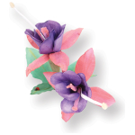 SIZZIX THINLITS CUT DIES - FLOWER, FUCHSIA