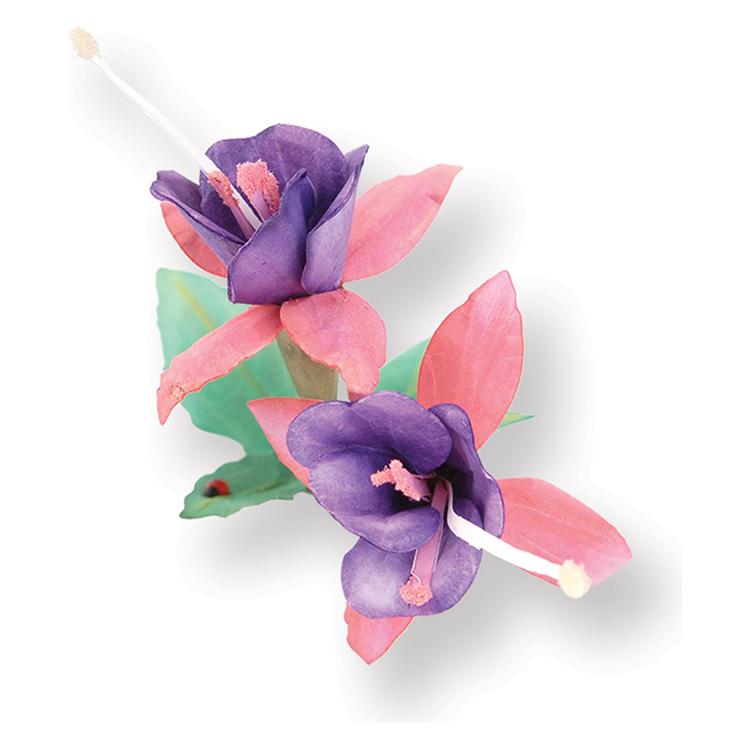 658858-89662 SIZZIX THINLITS CUT DIES - FLOWER, FUCHSIA - Image 1