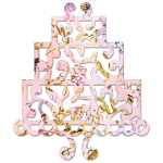 SIZZIX THINLITS CUT PUNCHES - CAKE, THREE TIER