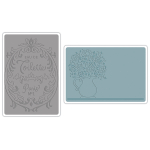 SIZZIX RELIEF FOLDERS - FLOWERS & PERFUME LABEL S