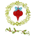 SIZZIX THINLITS CUT DIES - CHRISTMAS WREATH & VINE