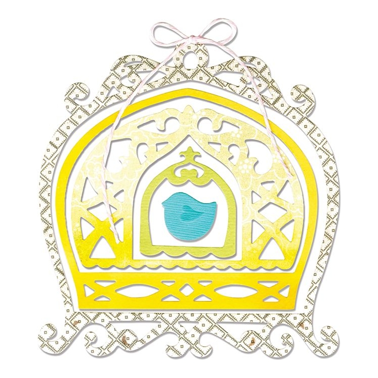 SIZZIX THINLITS CUTTING DIES - BIRD & BIRDCAGES - Image 1