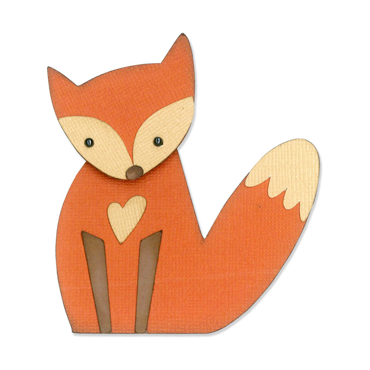 SIZZIX THINLITS CUT PUNCHES - FOX - Image 1