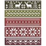 SIZZIX THINLITS CUT PUNCHES - HOLIDAY KNIT