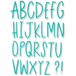 SIZZIX THINLITS CUT PUNCHES - DELICATE LETTERS