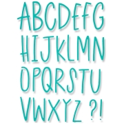 SIZZIX THINLITS CUT PUNCHES - DELICATE LETTERS