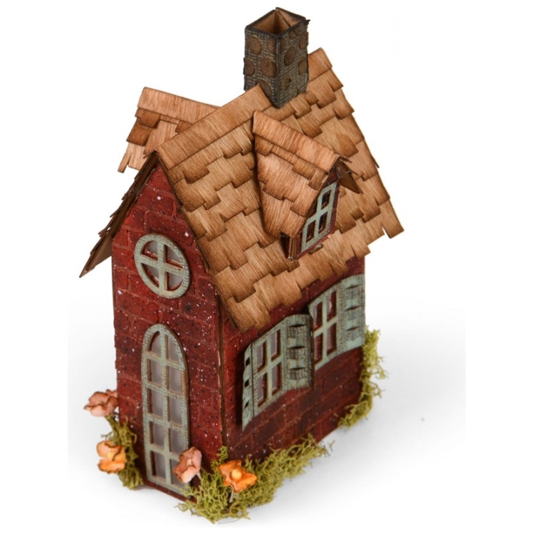 SIZZIX BIGZ XL CUTTING DIES - VILLAGE BROWNSTONE - Image 1