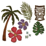 SIZZIX THINLITS CUTTING DIES - TROPICAL