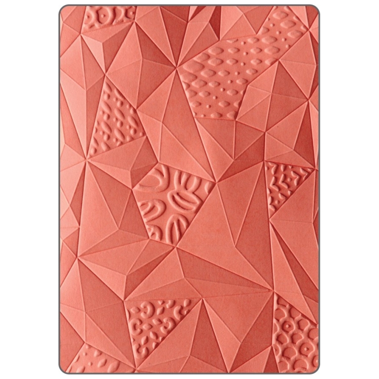 SIZZIX RELIEF FOLDERS 3D - JUMBLED TRIANGLES - Image 1
