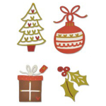 SIZZIX THINLITS CUT PUNCHES - FESTIVE FANCIES